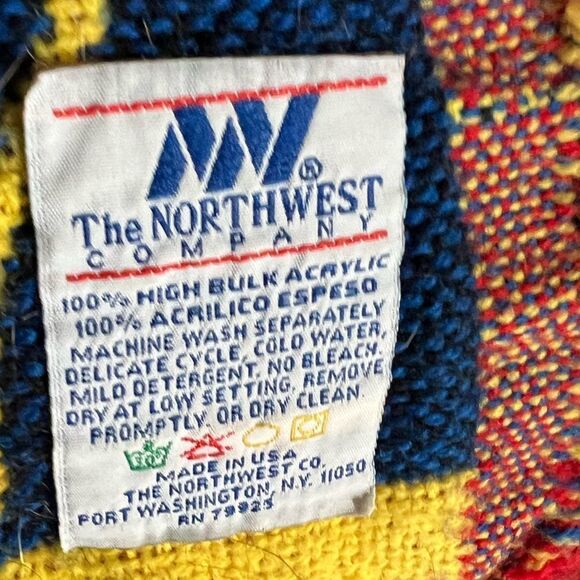 VINTAGE NORTHWEST COMPANY “ELMO PAINTING BIG BIRD” TAPESTRY THROW 56”X40”~RARE* - Picture 4 of 4